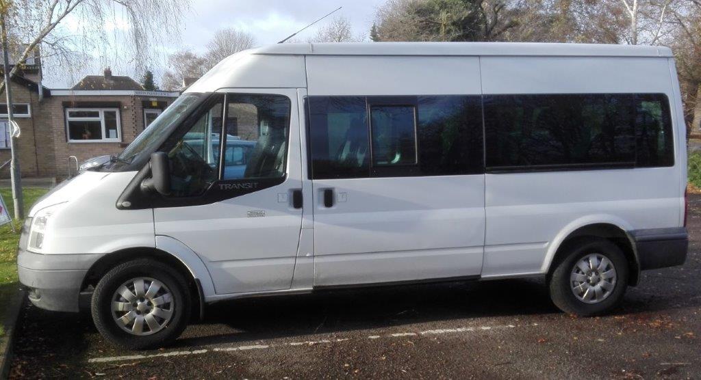 A photo of the minibus from the side